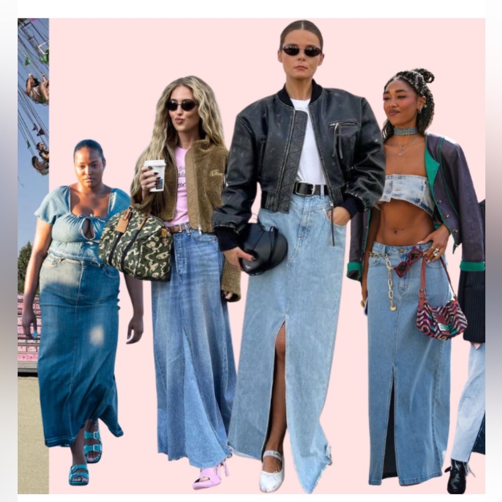 Long maxi denim skirt Supertrash - Picture 13 of 13